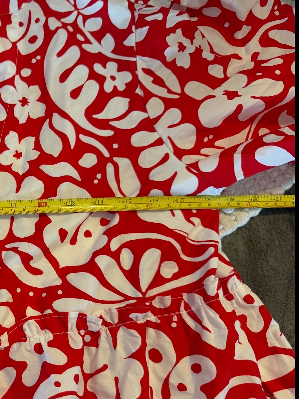 Sugarlips Red and White Floral Mini Dress - Picture 9 of 9